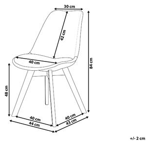 Set 2ks. jídelních židlí Doha II (černá). 1012444