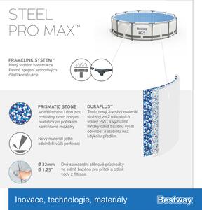 Bestway 56420SB Bazén Steel Pro Max 366 x 122 cm šedý
