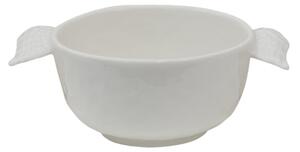 Bílá keramická miska na polévku s křídly Wings – 150 ml