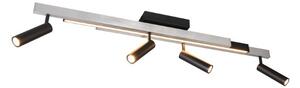 Trio T648310505 LED přisazené stropní svítidlo ZENO | 12+4x5,5W integrovaný LED zdroj | 4x650lm | 2700-6500K