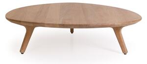 Manutti Konferenční stolek Torsa, Manutti, 101x98x24 cm, rám teak, deska brushed teak