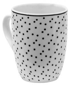 Porcelánový hrnek s černými puntíky Black Dot – 350 ml