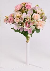 Kytice mini růže, hortenzie 35 cm růžová - 35 cm