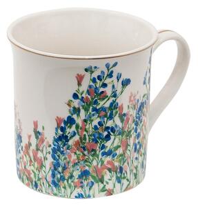 Porcelánový hrnek s květy Floraison II – 330 ml