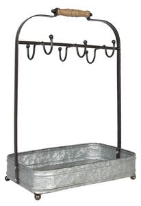 Plechový retro držák na hrnky Jan-joost – 32x20x44 cm