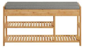 Sobuy Fsr47-N Lavice Na Boty Bambusová 90X45X30Cm