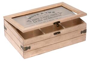 Box na čaj (6 přihrádek) – 24x16x8 cm
