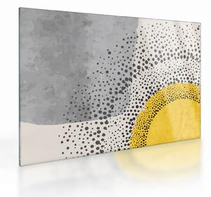 Skleněný obraz - Abstraktní malba pláže N⁰3 (70x50 cm)