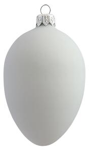 Skleněné vajíčko šedé