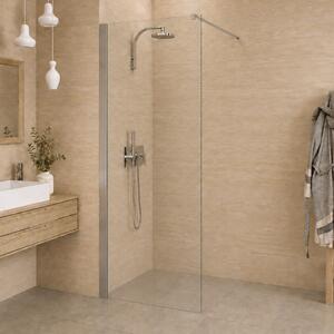 Bezrámová sprchová zástěna HANS WALK 80 cm Brillant Sklo TRANSPARENT 200 cm