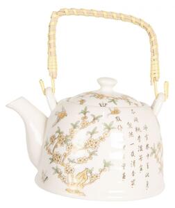 Konvice na čaj se sakurou a japonskými znaky – 800 ml