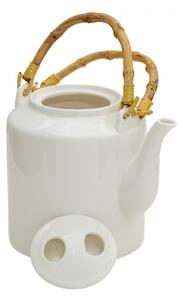 Bílá porcelánová konvice na čaj Libellule – 1500 ml