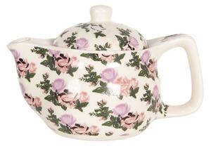Konvička na čaj s motivem růží – 400 ml
