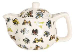 Konvička na čaj s barevnými motýlky – 400 ml