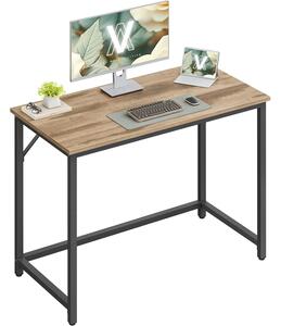 Psací stůl 100 × 50 × 76 cm karamelově hnědý–černý