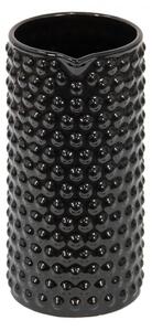Černý keramický dekorační džbán Kees – 14x9x20 cm