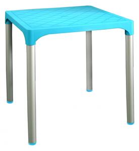 Mega Plast, plastový stůl VIVA, 72 x 72 x 72 cm, tyrkysový