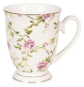 Porcelánový hrnek s květy Bouton de Rose – 300 ml