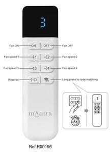 Mantra 8926 3F ventilátor do kolejnice s DO 12W, bílá, průměr 84cm