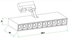 Mantra 8363 3F Itaca, otočný LED modul 30W 3000K, bílá, délka 27cm