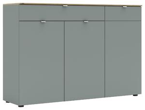 ŠIROKÁ KOMODA, rákosová zelená, 150/101/41 cm - Online Only komody, Online Only
