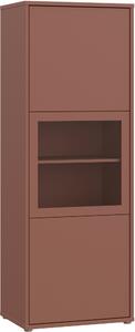 VITRÍNA, terracotta, 64,8/179,1/44 cm Carryhome - Kredence a vitríny, Online Only