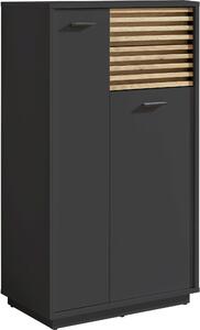 MIDI SKŘÍŇKA, antracitová, barvy dubu, 60/106/35 cm home24 - Koupelnové série, Online Only