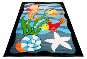 Kusový koberec dětský J0030 - Mořský svět - 120x170 cm