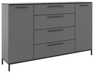 ŠIROKÁ KOMODA, tmavě šedá, 180/111/40 cm - Online Only komody, Online Only