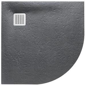 Roca Terran půlkruhová sprchová vanička 90x90 cm šedá AP10538438401200