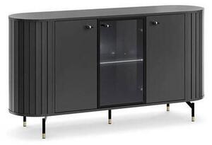 KOMODA, černá, barvy zlata, 150,1/81/40 cm Milino - Komody na nožičkách, Online Only