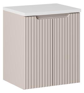 Comad Koupelnová skříňka pod deskové umyvadlo set Nova Cashmere 50 kašmír/bílá