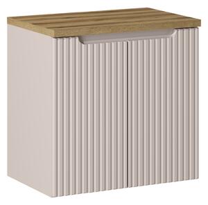 Comad Koupelnová skříňka pod deskové umyvadlo set Nova Cashmere 60 kašmír/dub coast evoke