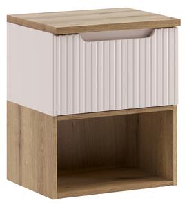 Comad Koupelnová skříňka pod deskové umyvadlo set Nova Cashmere II. 50 kašmír/dub coast evoke