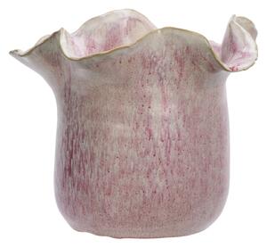 Kameninový obal na květiny Pink Off White Ø 22 cm