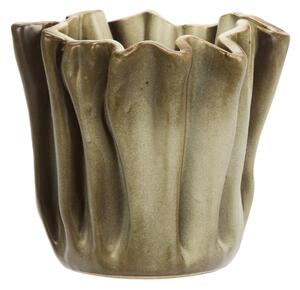 Kameninový obal na květiny Crafted Beige Ø 18 cm