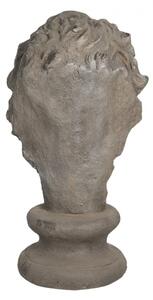 Dekorační busta lva v antik stylu Rie – 34x35x67 cm