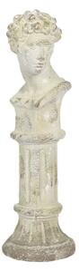 Antická kameninová busta muže na podstavci Vicky – 19x19x61 cm