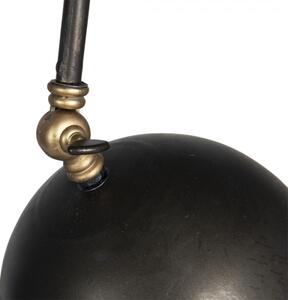 Stojací černá lampa se 4 stínidly Saphir – 50x175 cm