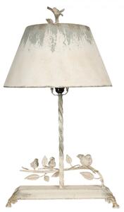 Kovová vintage stolní lampa s ptáčky Christel – 44x43x75 cm