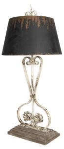 Vintage stolní lampa s patinou Mallorie – 48x48x105 cm