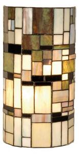 Nástěnná lampa Tiffany Blocked – 20x11x36 cm
