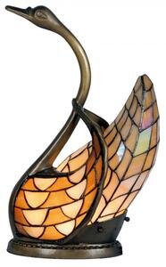 Dekorativní lampa Tiffany labuť – 30x20x45 cm
