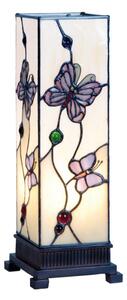 Stolní lampa Tiffany Butterfly Garden – 12x12x35 cm