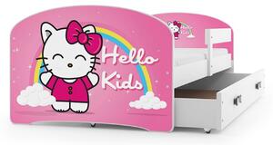 Dětská postel LUKI 160x80 cm Bílá Hello kids