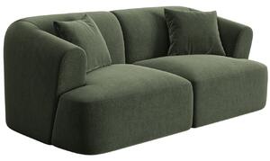 -25 % Dny MOMENTI– Cosmopolitan Design Zelená sametová dvoumístná pohovka Campi 180 cm