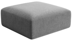 -25 % Dny MOMENTI– Cosmopolitan Design Šedá sametová podnožka Campi 90 x 90 cm