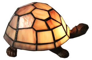 Vitrážová lampa Tiffany Tortoise – 23x14x8 cm
