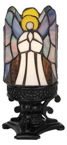 Vitrážová stolní lampa Tiffany Ange – 14x21 cm