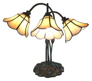 Stolní vitrážová lampa Tiffany Trois – 46x28x63 cm